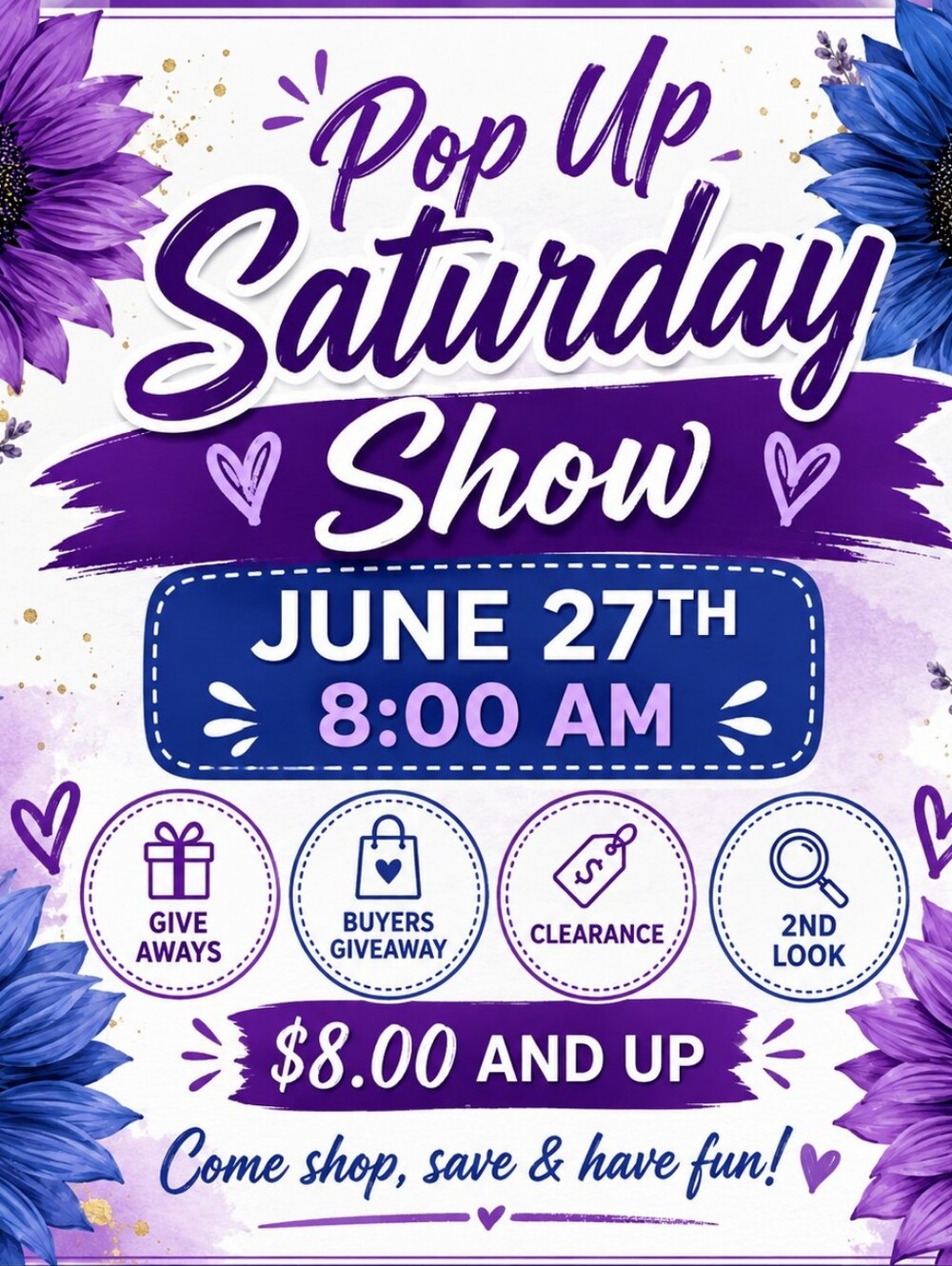 41-60 Pop Up Saturday Show